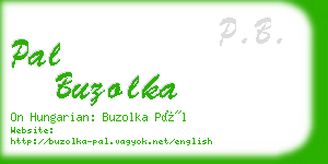 pal buzolka business card